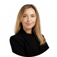 Ines Headshot White BK